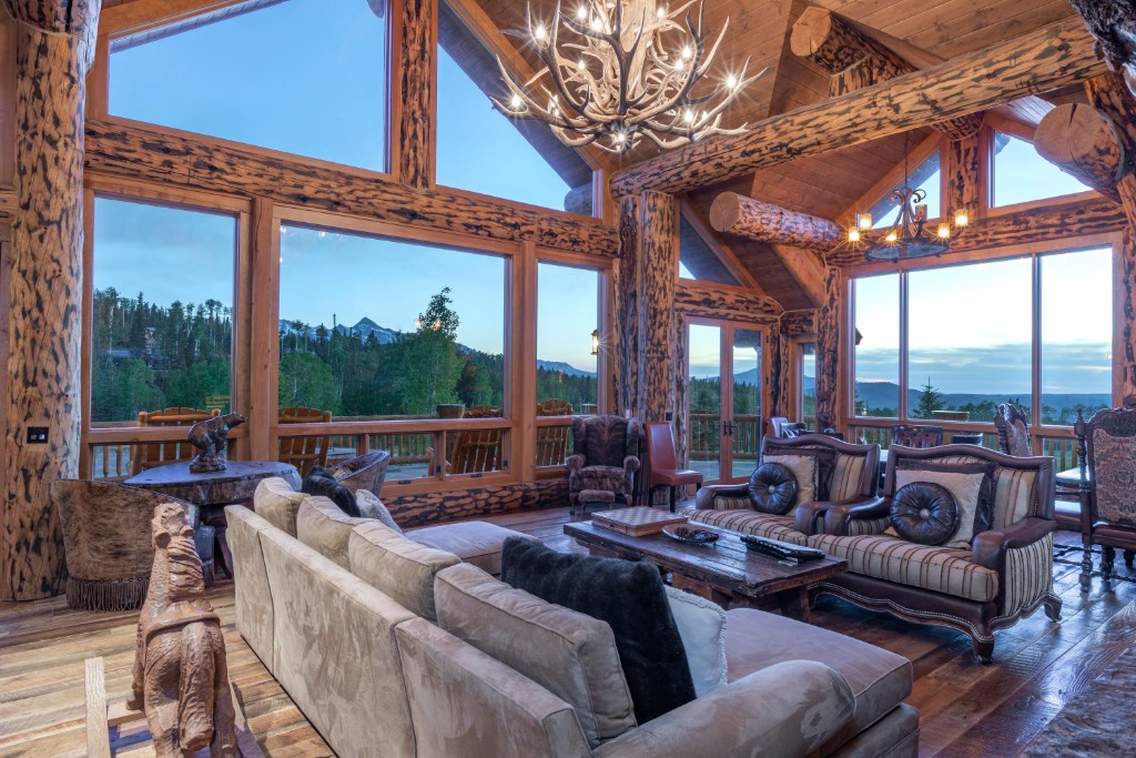 Inside a luxury lodge in Mountain Village, CO