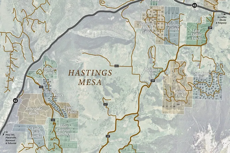 Hastings Mesa Map