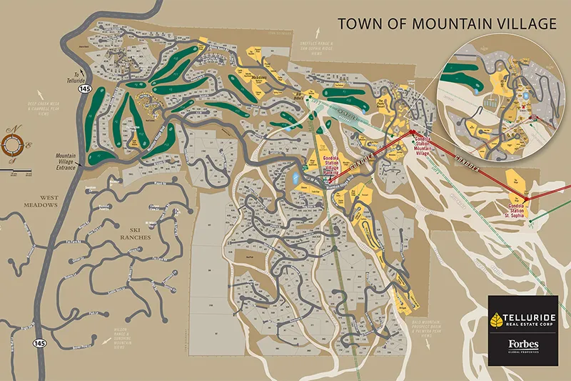 Town of Mountain Village Map