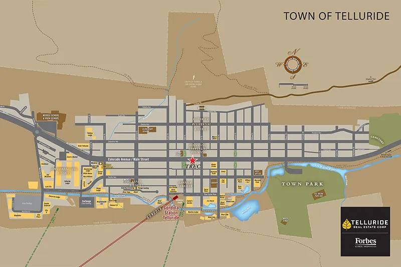 Town of Telluride Map