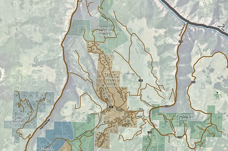 Wilson Mesa Map