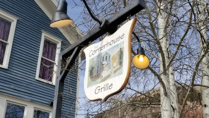 Image of The Cornerhouse Grille restaurant sign in Telluride | Cornerhouse, Telluride