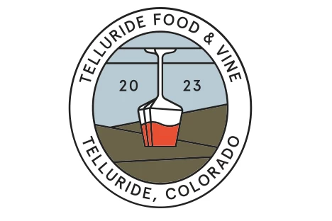 Logo for the Telluride Food and Vine festival